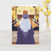 ダンブルドア話のホグワーツ素晴らしホール カード (黄色い花)