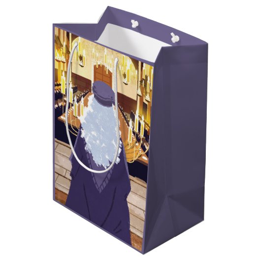 ダンブルドア話のホグワーツ素晴らしホール ミディアムペーパーバッグ (裏面アングル)