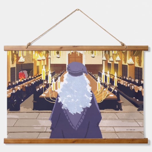 ダンブルドア話のホグワーツ素晴らしホール 吊り下げ型タペストリー (正面)