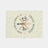 ダンブ誇りを持ったルドア軍の一員 フリースブランケット (正面(横))