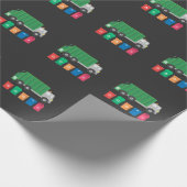 ダンプスターが付いているごみ収集車のギフトの屑トラック ラッピングペーパー (角)