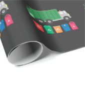 ダンプスターが付いているごみ収集車のギフトの屑トラック ラッピングペーパー (ロールコーナー)