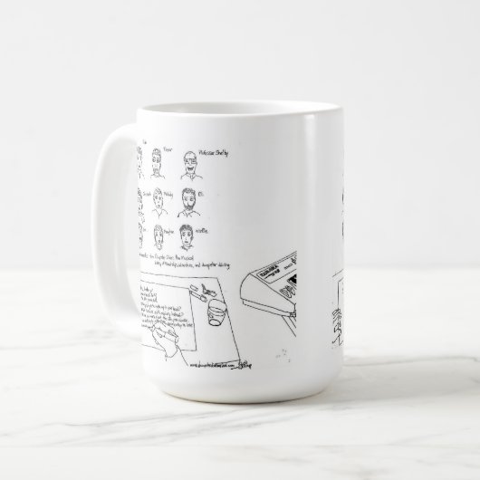 ダンプスターのダイバーmusical™のマグ コーヒーマグカップ (正面左)