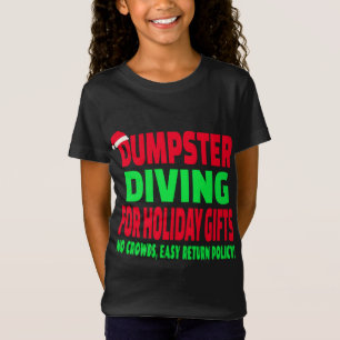 ダンプスターダイビングクリスマスサンタハット Tシャツ