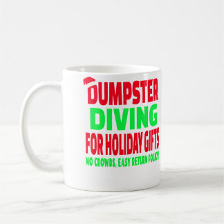 ダンプスターダイビング クリスマス サンタ帽子 コーヒーマグカップ