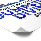 ダンプスターダイビング、倹約ショップスリフおもしろいィング引用文 ポスター (角)