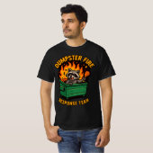 ダンプスターファイアレスポンスチーム アライグマ Tシャツ (正面フル)
