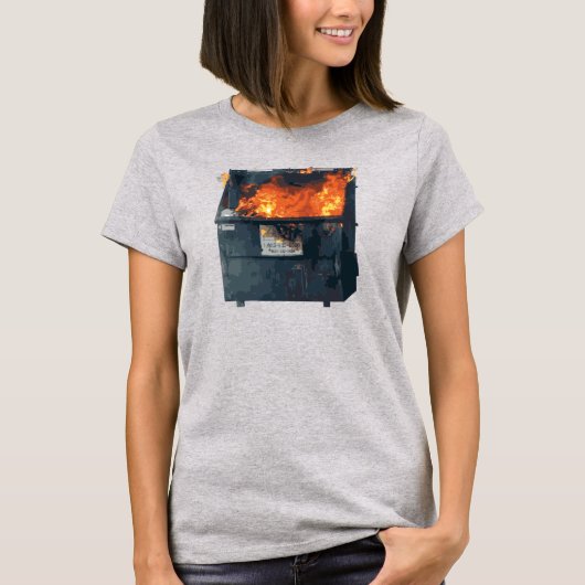 ダンプスターファイヤー - 笑える大混乱 Tシャツ (正面)