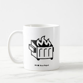 ダンプスター火災マグカップ コーヒーマグカップ