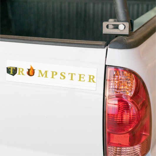 ダンプスター用トランプスターシール バンパーステッカー (トラック上)