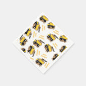 ダンプトパーソナライズされたラック建築マッド少年の名前 スタンダードカクテルナプキン (角)