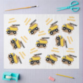 ダンプトパーソナライズされたラック建築マッド少年の名前 薄葉紙 (クラフト)