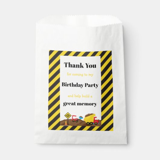 ダンプトラックとディガー フェイバーバッグ (正面)