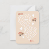 ダンプトラックとハート教室バレンタイン ノートカード (裏面)