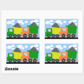 ダンプトラックのシール 長方形シール (シート)