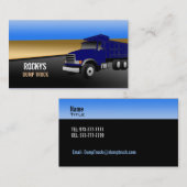 ダンプトラックの名刺 名刺 (正面/裏面)