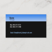 ダンプトラックの名刺 名刺 (裏面)