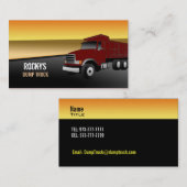 ダンプトラックの名刺 名刺 (正面/裏面)