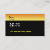 ダンプトラックの名刺 名刺 (裏面)