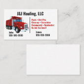 ダンプトラックの名刺 名刺