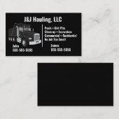 ダンプトラックの名刺 名刺 (正面/裏面)