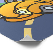 ダンプトラックの子供アート ポスター (角)