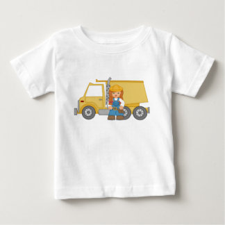 ダンプトラックの少女 ベビーTシャツ