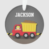 ダンプトラックの建築の建築者の男の子部屋の装飾 オーナメント (正面)