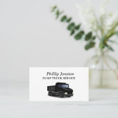 ダンプトラックサービス名刺 名刺 (スタンド正面)