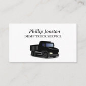 ダンプトラックサービス名刺 名刺 (正面)
