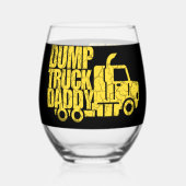 ダンプトラックダディ ステムなしワイングラス (裏面)