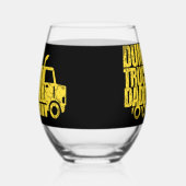 ダンプトラックダディ ステムなしワイングラス (左)