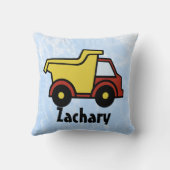 ダンプトラックパーソナライズされた装飾用クッション クッション (裏面)