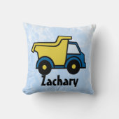 ダンプトラックパーソナライズされた装飾用クッション クッション (正面)
