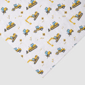 ダンプトラックパーティーボーイキッズ建築パターン 薄葉紙 (詳細)