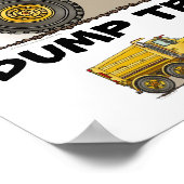 ダンプトラックポスタープリント ポスター (角)