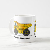 ダンプトラックマグカップ、建築マグカップ、輸送 コーヒーマグカップ (正面左)