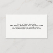 ダンプトラック作業車 | 金属トリムスタイル 名刺 (裏面)