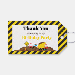 ダンプトラック及びディガー抱き枕ラベル ギフトタグ