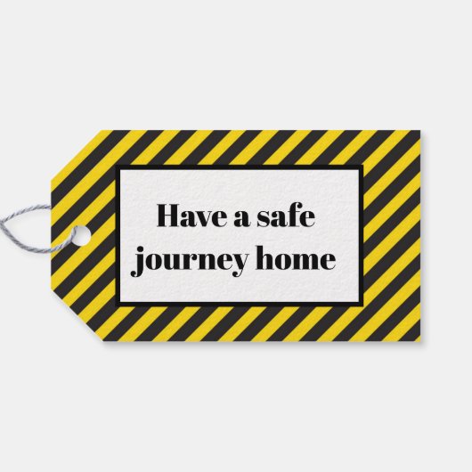 ダンプトラック及びディガー抱き枕ラベル ギフトタグ (裏面横)