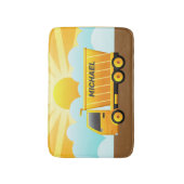 ダンプトラック建築テーマキッズバスルーム バスマット (正面縦)