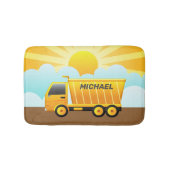 ダンプトラック建築テーマキッズバスルーム バスマット (正面)