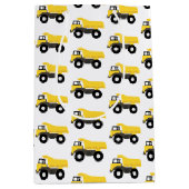 ダンプトラック建築トラック ミディアムペーパーバッグ (正面)