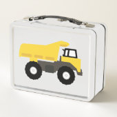 ダンプトラック建築トラック メタルランチボックス (裏面)