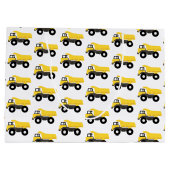 ダンプトラック建築トラック ラージペーパーバッグ (裏面)