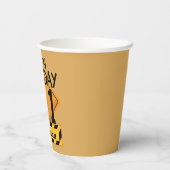 ダンプトラック建築誕生日カップ 紙コップ (裏面)