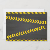 ダンプトラック建築誕生日招待 招待状 (裏面)