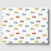 ダンプトラック建築車両子供の誕生日 ゲストブック (裏面)