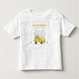 ダンプトラック建築車両子供の誕生日 トドラーTシャツ