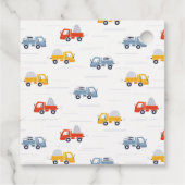 ダンプトラック建築車両子供の誕生日 フェイバータグ (裏面)